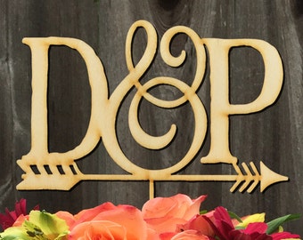 Customized Wedding Cake Topper/Initials Personalized Cake Topper for Wedding/Custom Personalized Wedding Cake Topper/Monogram Cake Topper