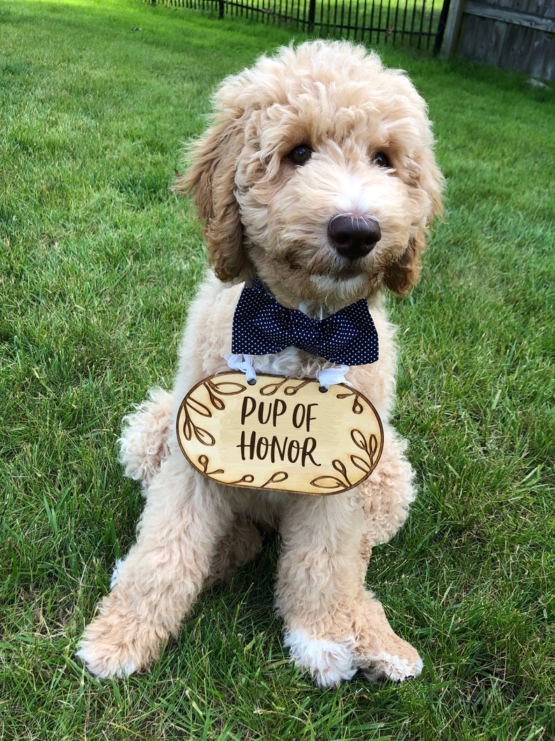 Pup of Honor Cute Dog Sign Dog Sign Wedding Sign Dog Etsy