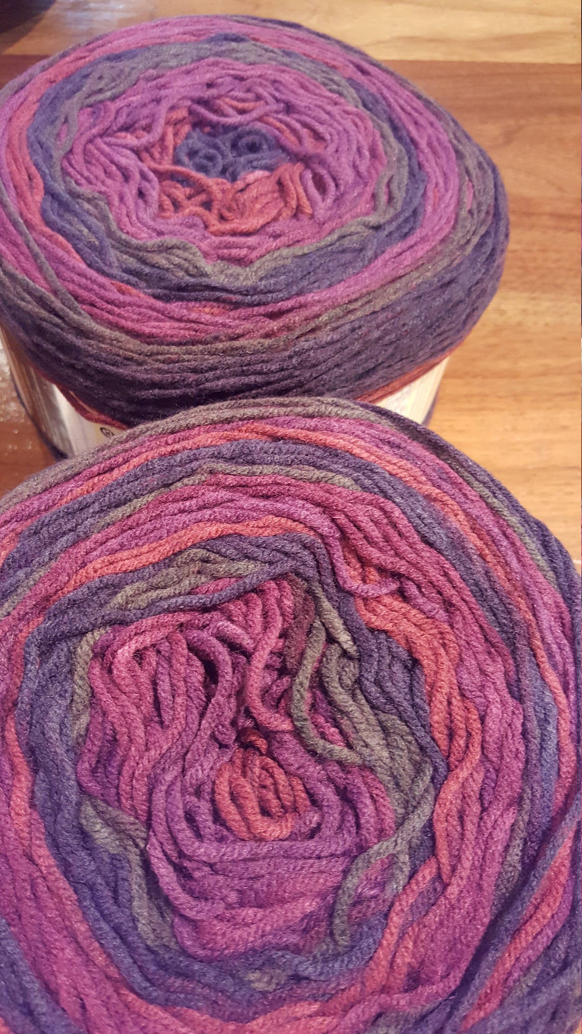 Caron BIG Cakes Cherry Compote Yarn. New Caron Cakes. Large Etsy