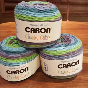 The Crochet Crowd - Caron Chunky Cakes - Twist of Lime
