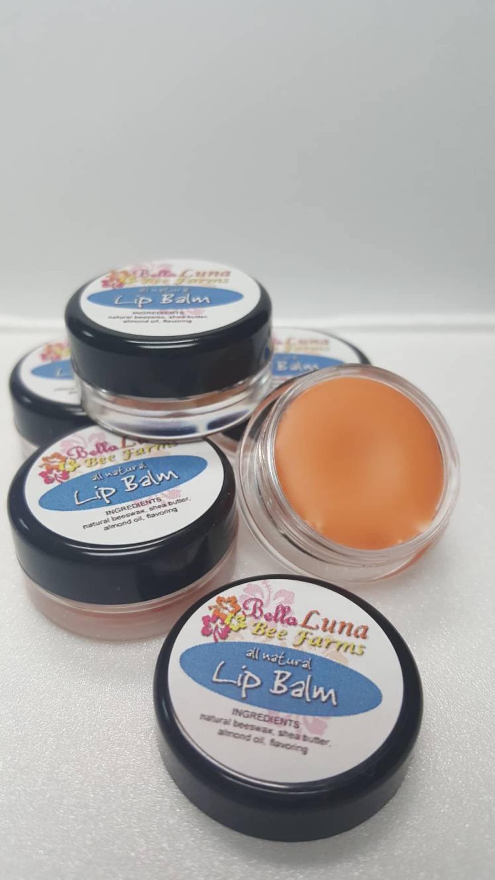 Bella Luna Lip Balm. Handmade lip balm made using only 4 Etsy