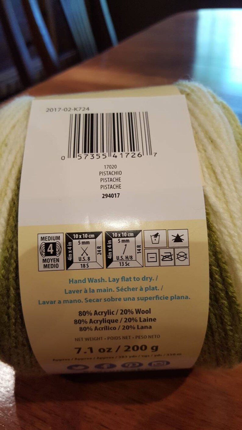 Caron Cakes Pistachio Yarn
