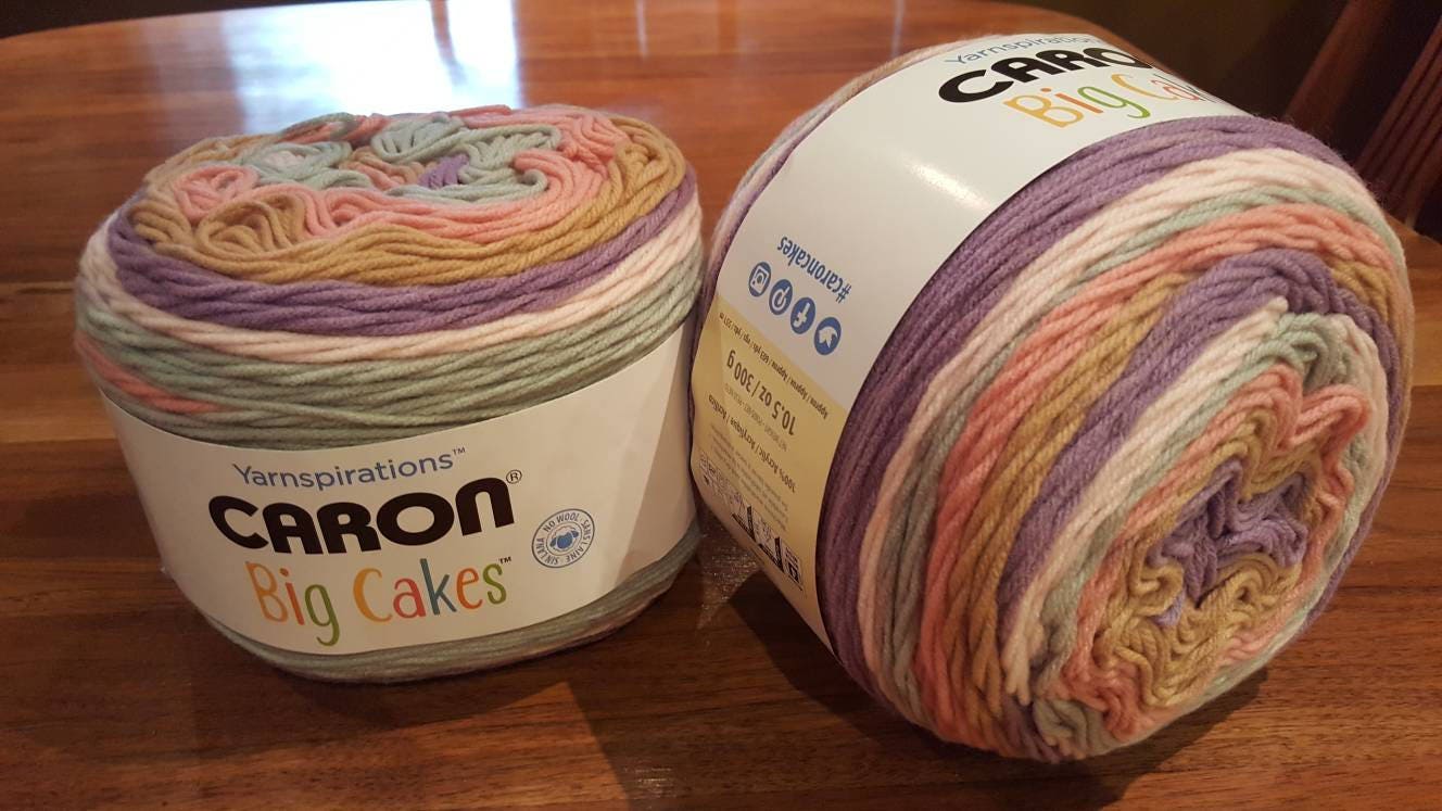Caron Big Cakes Cherry Cake. Newest spring colors yarn. 100 Etsy