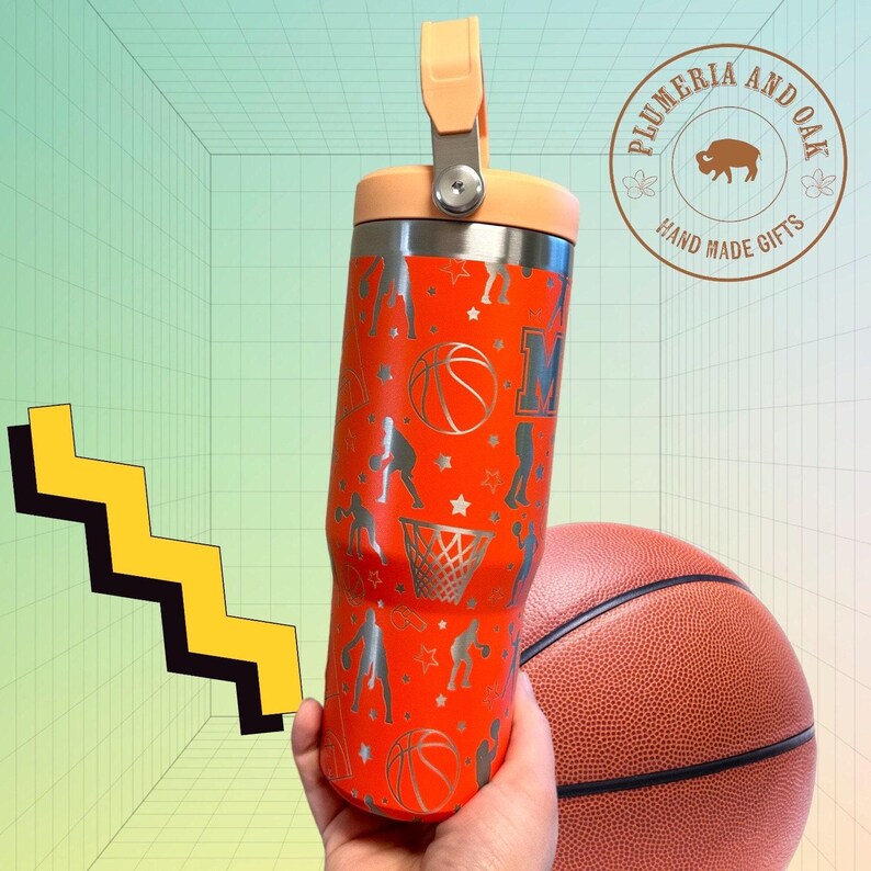 Basketbalbeker, gegraveerde beker, basketbalspeler, basketbalcoach, gepersonaliseerde sportbeker, beker op maat voor kinderen, cadeau voor basketbalteam afbeelding 2