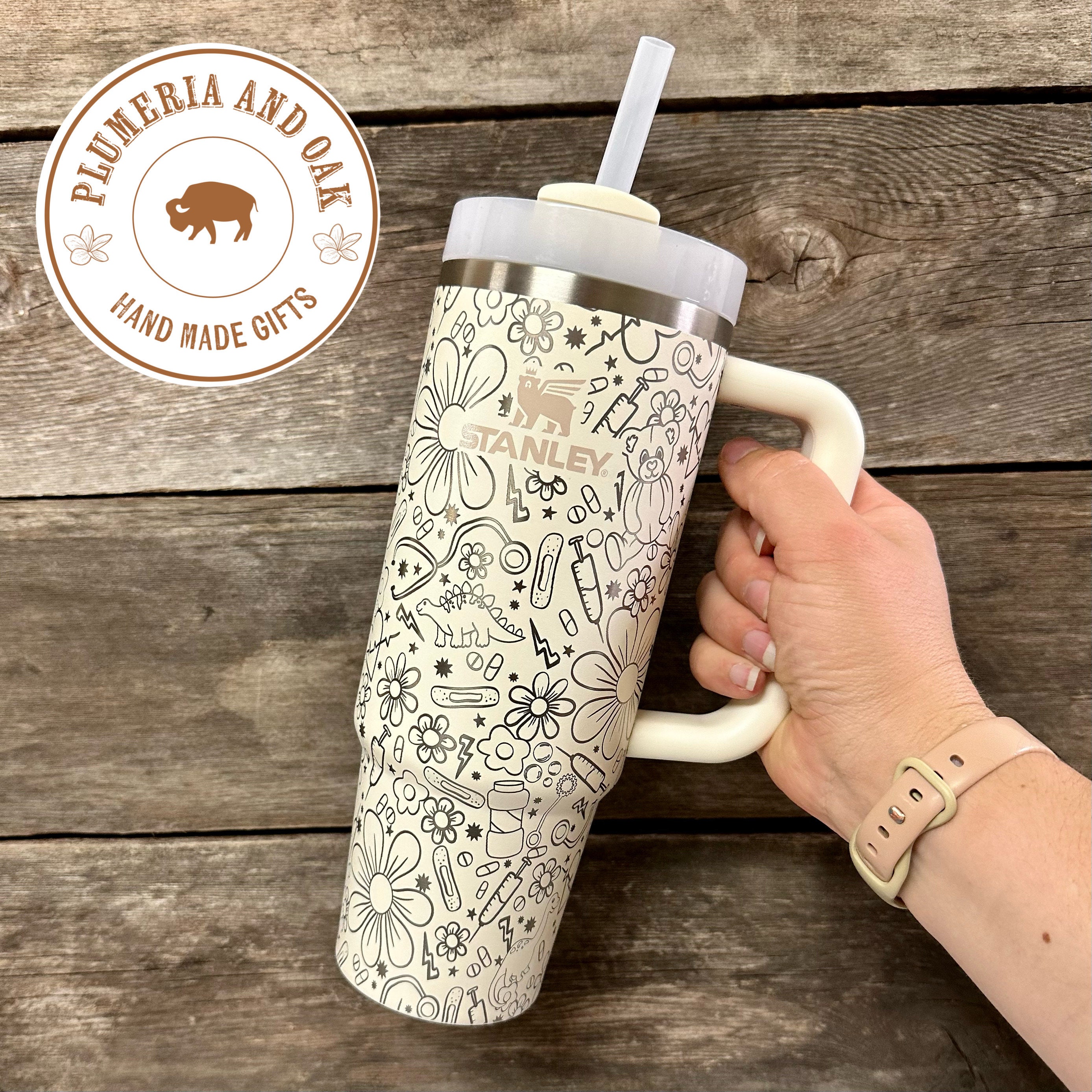 STAR GAZER FLORAL Stanley Tumbler Boot -fits 20-40oz – Etch and Ember