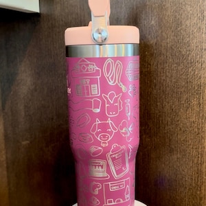 Engraved Tumbler, Veterinarian gift, vet tech, 40oz tumbler with handle, vet graduation gift, vet tech week, animal hospital, animal lover image 6