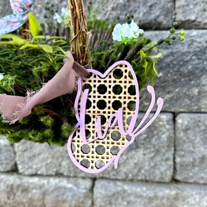 Schmetterling Tag, Ostern Rattan Tag, Holz Schmetterling, benutzerdefinierte Holz Namensschild, Hochzeit Gastgeschenke, Boho Ostern Korb, Schmetterling Geburtstag, Name