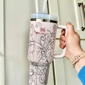 Bride Tumbler, Engraved Tumbler, 40oz with handle, western bride, bachelorette party gifts, bridesmaid cup, western wedding, cowgirl bridal image 1