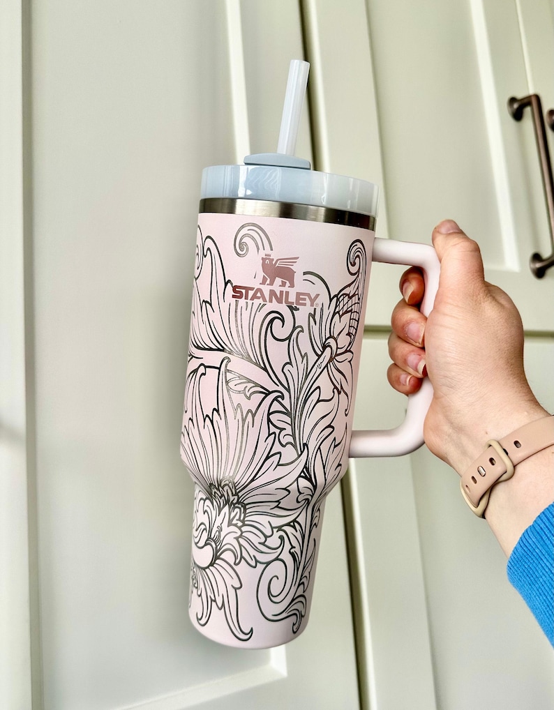 Bride Tumbler, Engraved Tumbler, 40oz with handle, western bride, bachelorette party gifts, bridesmaid cup, western wedding, cowgirl bridal image 1