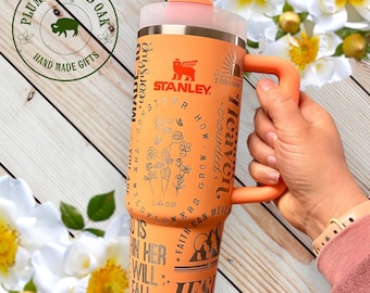 Christian Tumbler, Engraved Tumbler, Christian mom gift, bible verse cup, religious women's cup, make heaven crowded, Christian affirmation