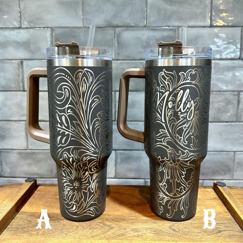 Bride Tumbler, Engraved Tumbler, 40oz with handle, western bride, bachelorette party gifts, bridesmaid cup, western wedding, cowgirl bridal image 7