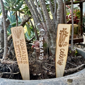 Garden Stakes, plant marker, gardening lover gift, vegetable tag, weatherproof plant label, plant lover gift, herb label, pot marker, spring