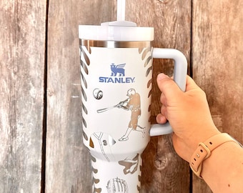 Baseball Mom Tumbler, Engraved Tumbler, team mom gift, baseball mama cup, strikeout, baseball tumbler, personalized travel mug, kids number