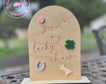 You're my Lucky Charm Zeichen, Charm Party Dekor, Glücksbringer Babyparty, Geburtstagsparty, St. Patrick's Day Party, eine glückliche Dame