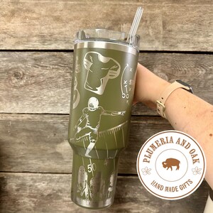 Football Mom Tumbler, Engraved Tumbler, football mama, high school football gift, engraved sports cup, proud mom gift, personalized football image 2