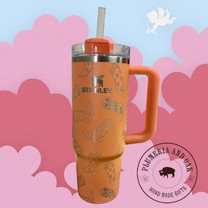 Cowgirl Boot Tumbler, Engraved Tumbler, western galentine, Nashville bach, disco cowgirl, western bachelorette, last rodeo, retro groovy cup image 1