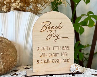 Beach Baby Shower Sign, beach wood sign, beach baby, coastal nursery, ocean nursery decor, California baby, surf birthday, natural wood sign
