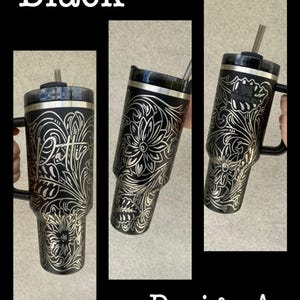 Bride Tumbler, Engraved Tumbler, 40oz with handle, western bride, bachelorette party gifts, bridesmaid cup, western wedding, cowgirl bridal image 3