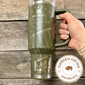Football Mom Tumbler, Engraved Tumbler, football mama, high school football gift, engraved sports cup, proud mom gift, personalized football image 5