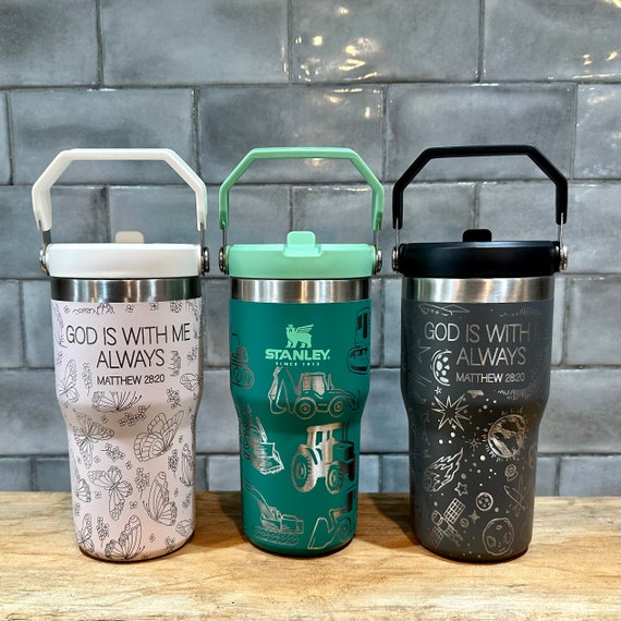 Engraved Kids Tumbler, Christian kids gift, bible verse cup, tractor lover, butterfly cup, Easter basket stuffer, grandchild Christmas gift