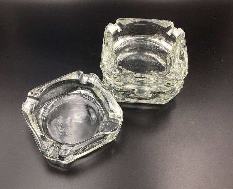 Vintage Stackable Ashtrays Set of Three Ashtrays Stackable Etsy