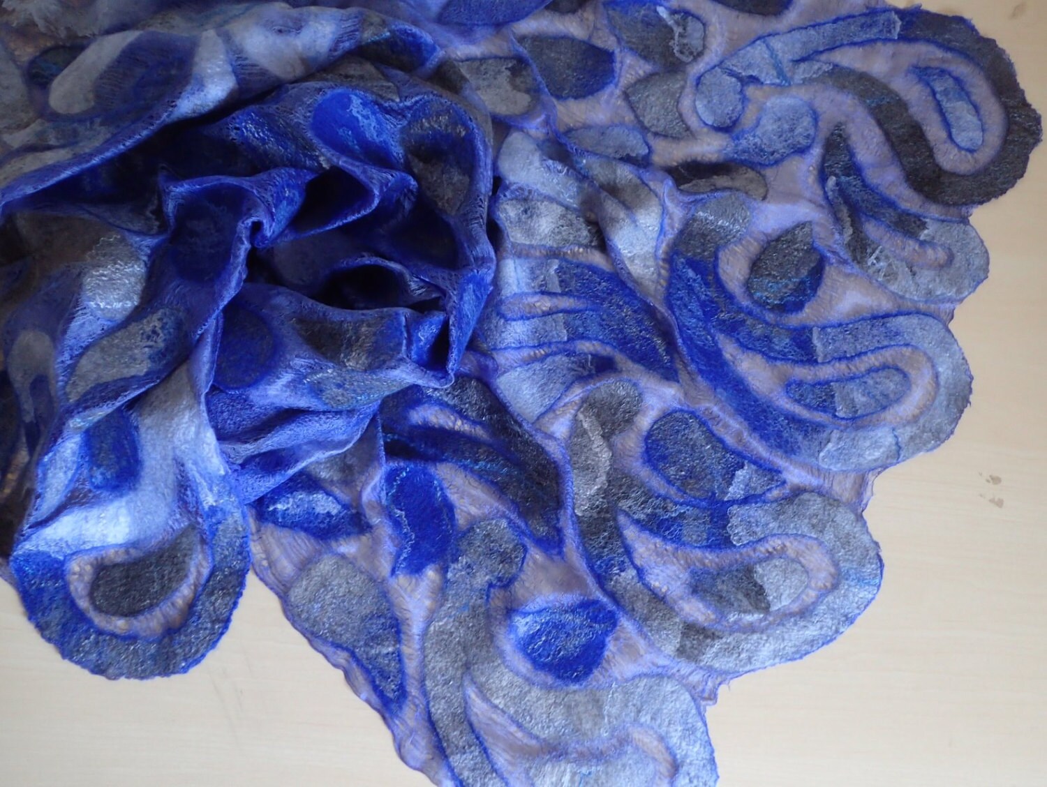 felted wool shawl