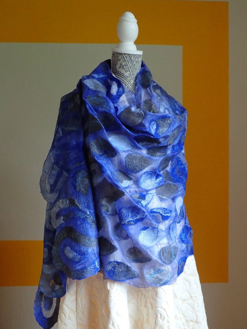 felted wool shawl
