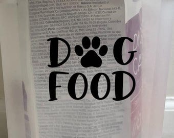 Dog Food Sticker Decal