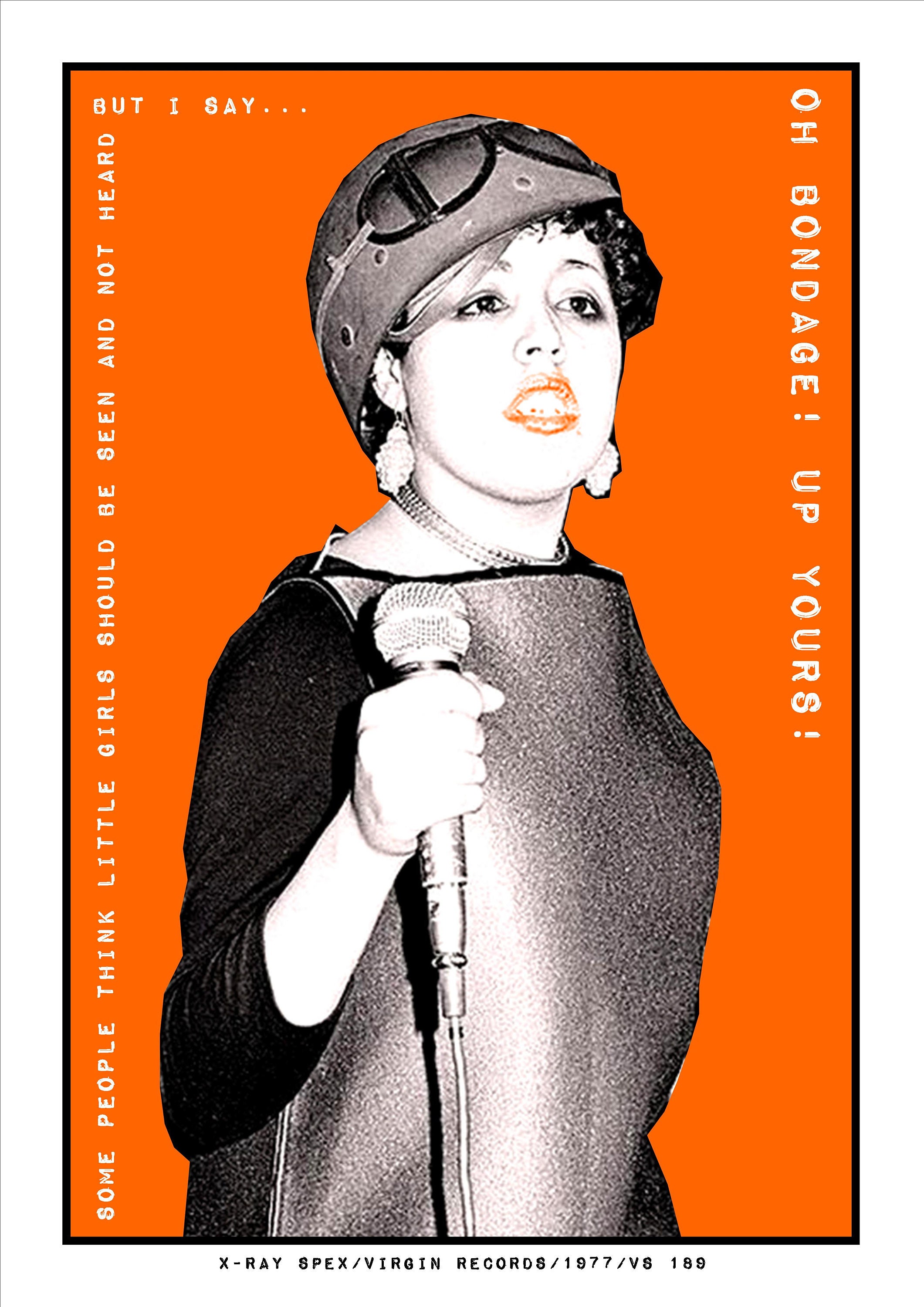 X RAY SPEX Poly STYRENE Oh Bondage up Yours A3 Art Poster Etsy UK