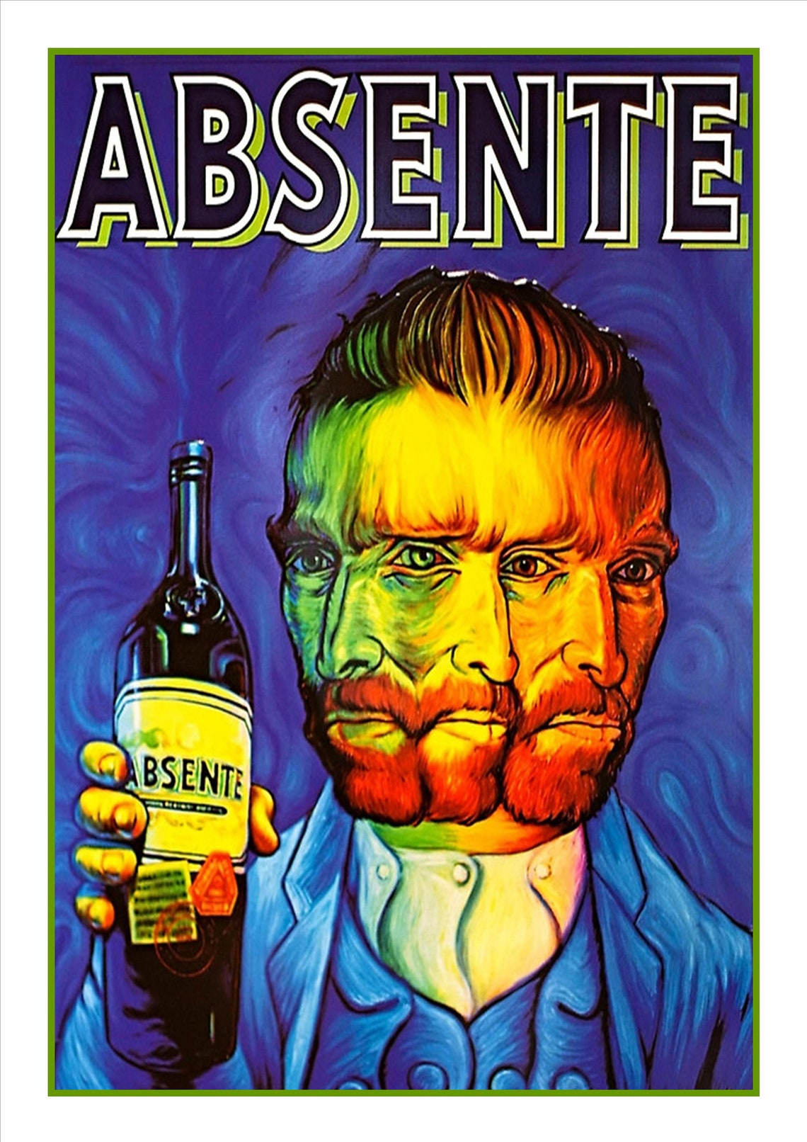 ABSINTHE Van Gogh A3 ART POSTER Absente Liquor Etsy