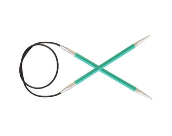 KnitPro Zing Fixed Circular Needles 60cm/24 inches, Length. Sizes 2-12 mm