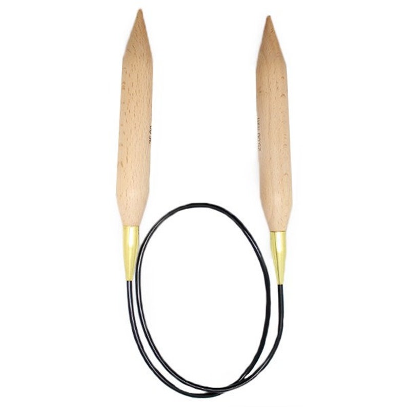 Knitpro Jumbo Birch 20 30 and 35 mm. Jumbo circular knitting needles 100 cm length 25