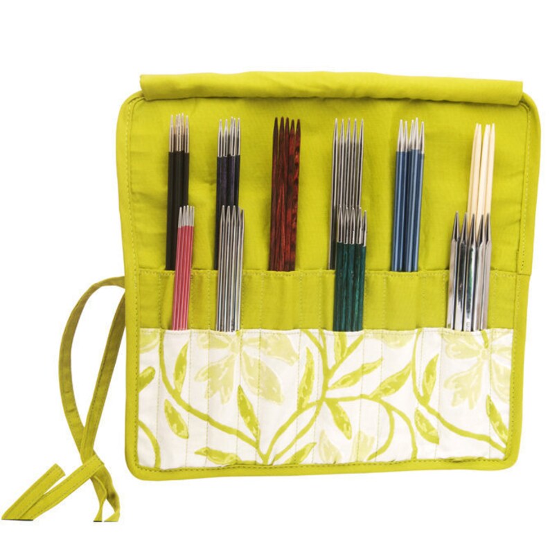 Double pointed knitting needle case Knitpro Greenery needle Etsy