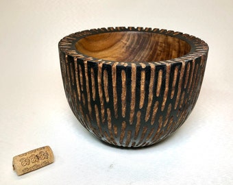 Hand Carved, Wooden Bowl