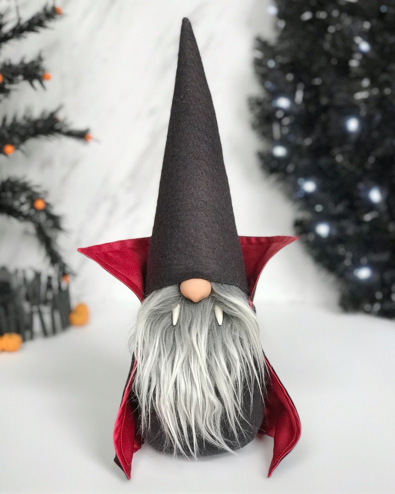 Vampire gnome halloween gnome halloween decorating  etsy