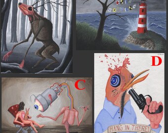 Weird Colorful Poster Prints (Signed)
