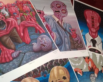 Weird 12x16 Art Prints, Signed