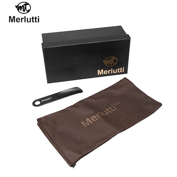 Merlutti Black Velvet With Purple Tassel Slippers Men's Flat 