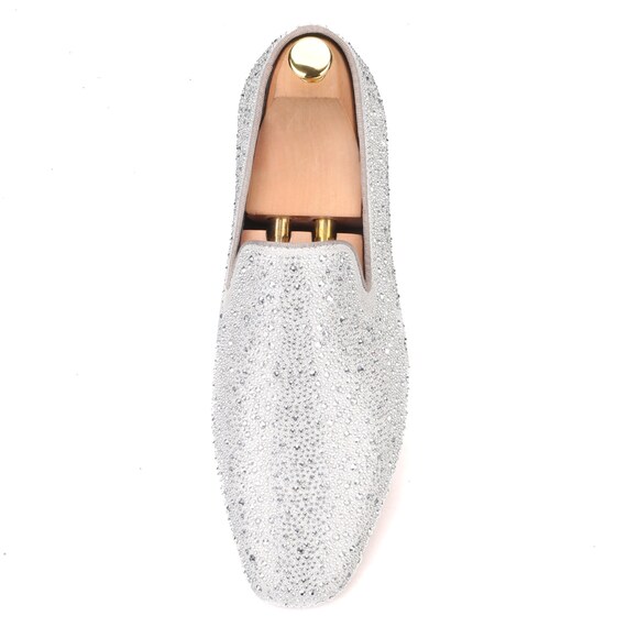 Merlutti Silver Rhinestone Loafers Silver Rhinestones Loafer Crystals Flat - Merlutti main image 4