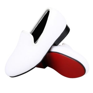 Merlutti KIDS Shoes Children Plain White Velvet Loafer