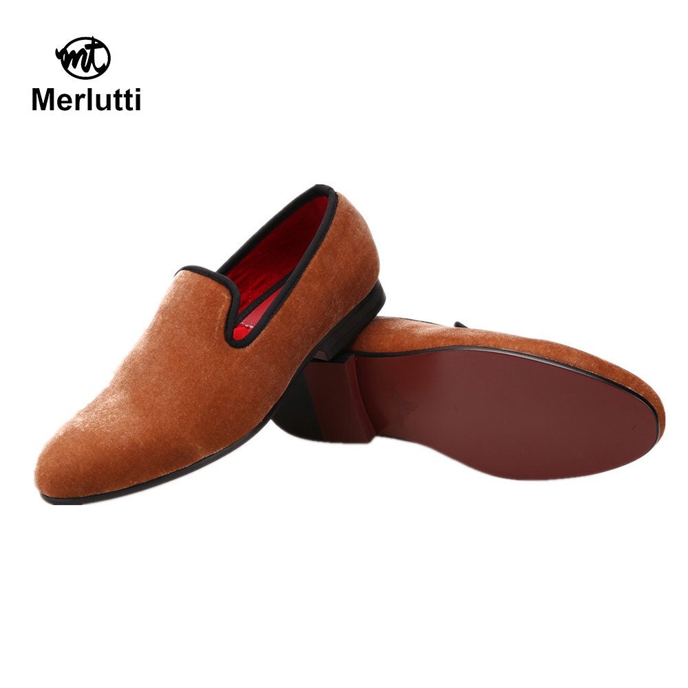 Merlutti Handmade Plain Brown Velvet 
