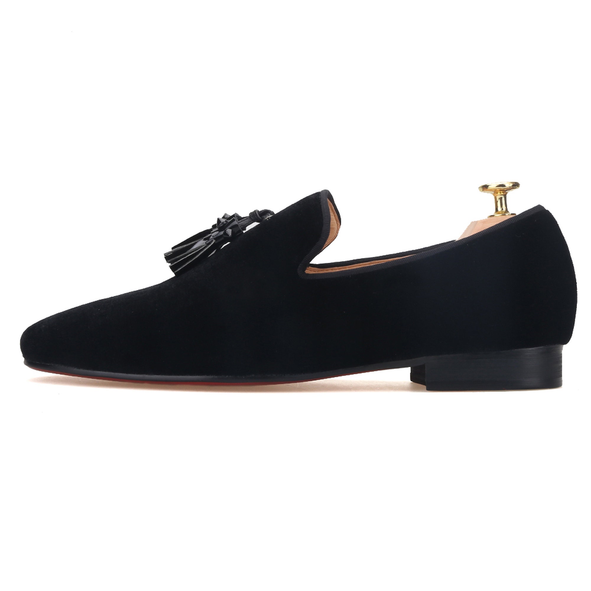 Merlutti Black Spiky Loafers sz 7 men\'s Black Leather Spiked Tassel Loafers - Merlutti main image 2