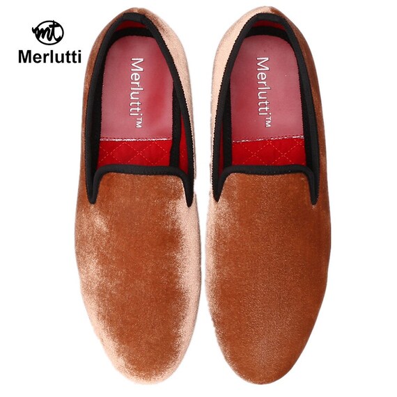 Mens velvet smoking shoes top