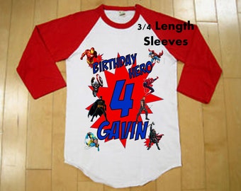 Superhero Birthday - Super Hero Shirt