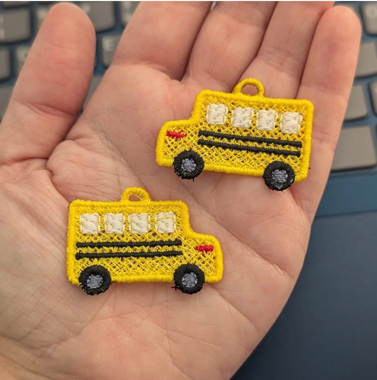 Back To School Bus Earrings – Acrylic Dangle Earrings Fun Teacher Gift Jewelry