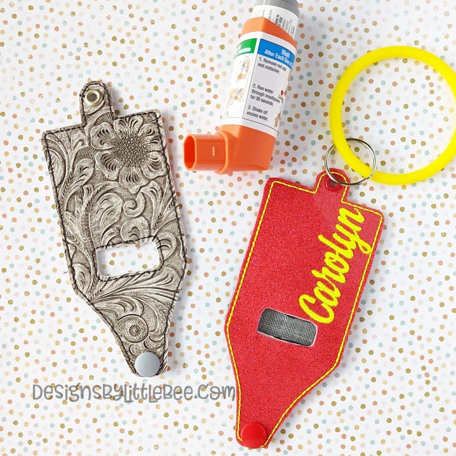 Inhaler Cuff Key Inhaler EYELET Key Fob – 5×7 and up ONLY - Instant Download Embroidery ...