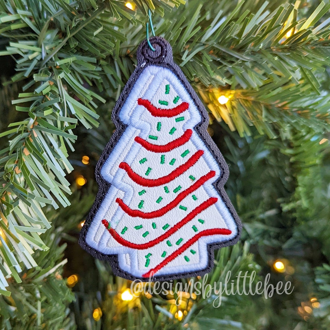 Christmas Tree Cake Ornament 2 Styles Instant Download Etsy