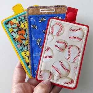 ID Card/Badge Holder – Applique – 5×7 and up ONLY – Instant Download Embroidery Design