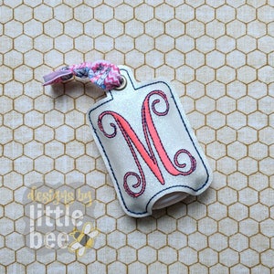 Blank Hand Sanitizer Case ITH in the Hoop Embroidery Design DIGITAL ITEM Snap Tab, Key Fob, Eyelet 01 26 2018 image 3