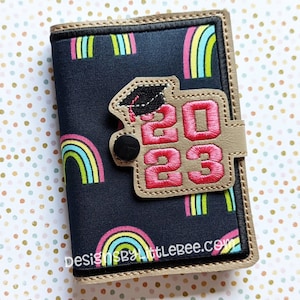 2023 Grad Cap – Mini Composition Book Snap Cover - Instant Download Embroidery Design